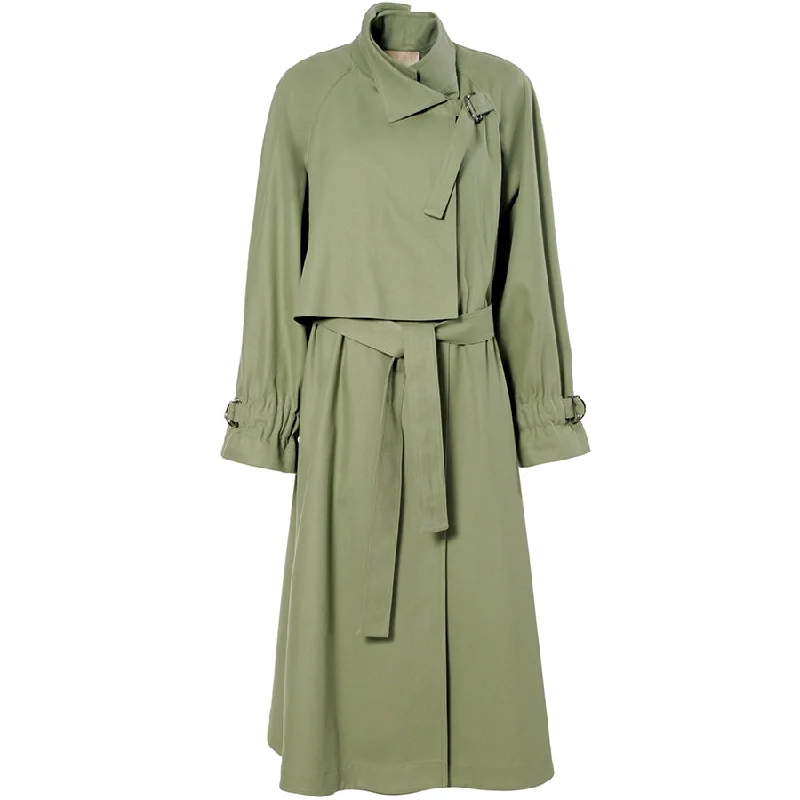 SOPHISTICATED TRENCH COAT "ROSEMARY" IN GREEN