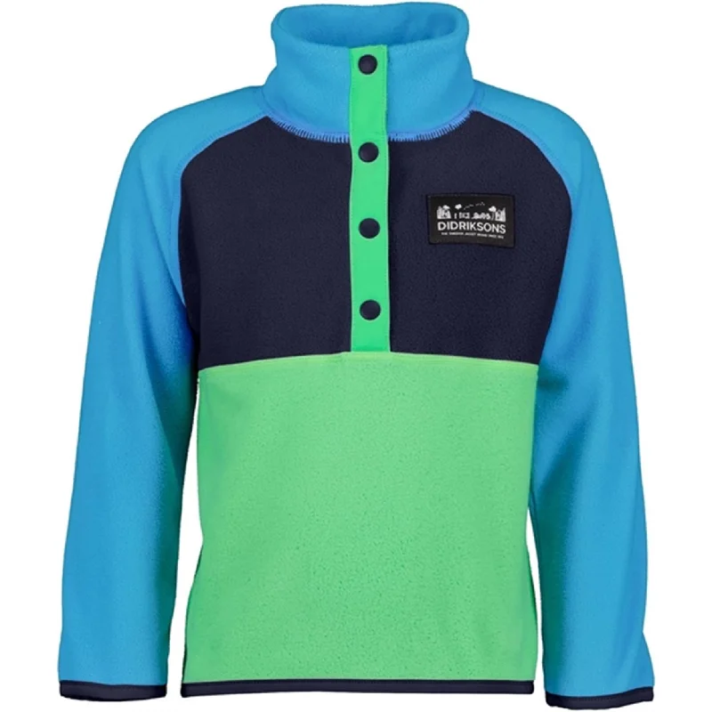 Didriksons Frog Green Monte Kids Fleece Jacket