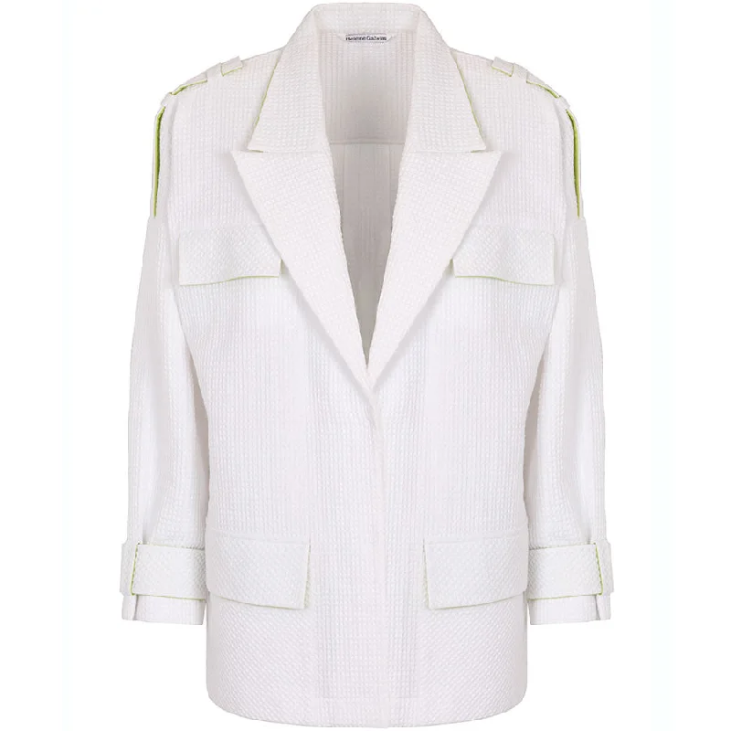 WHITE OVERSIZED JACKET "GEMMA"