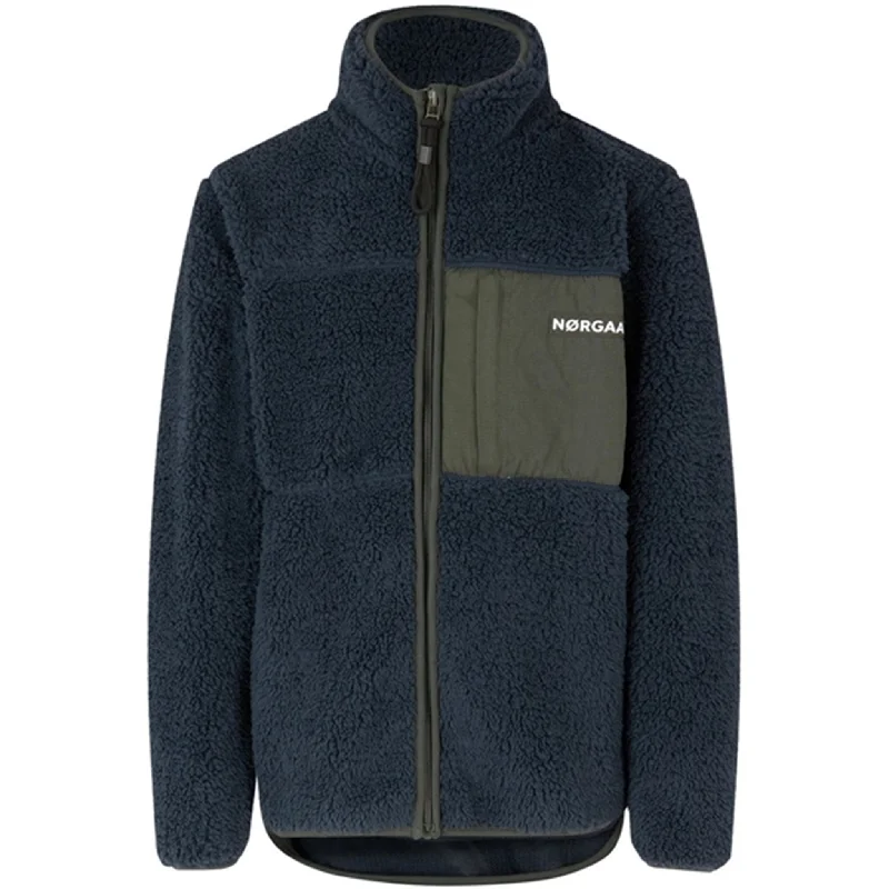 Mads Nørgaard Teddy Fleece Jeffo Fleece Jacket Sky Captain/Tarmac