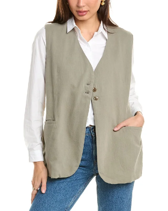 Dl1961 Zia Linen-Blend Vest