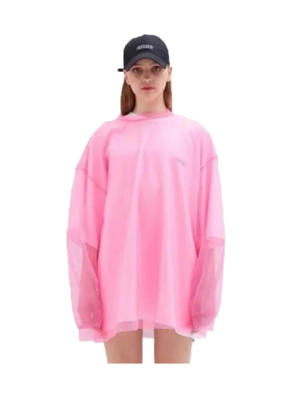 OVERSIZED LS MESH SHIRT